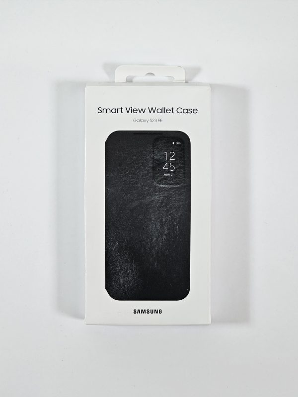 samsung galaxy s23 fe hoesje smart view wallet case zwart doos