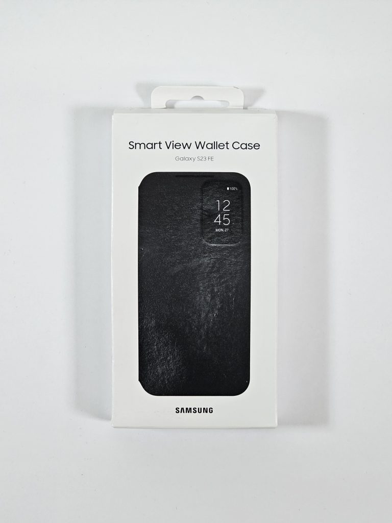 samsung galaxy s23 fe hoesje smart view wallet case zwart doos