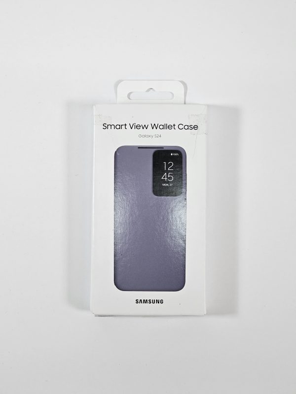 samsung galaxy s24 smart view wallet case violet doos