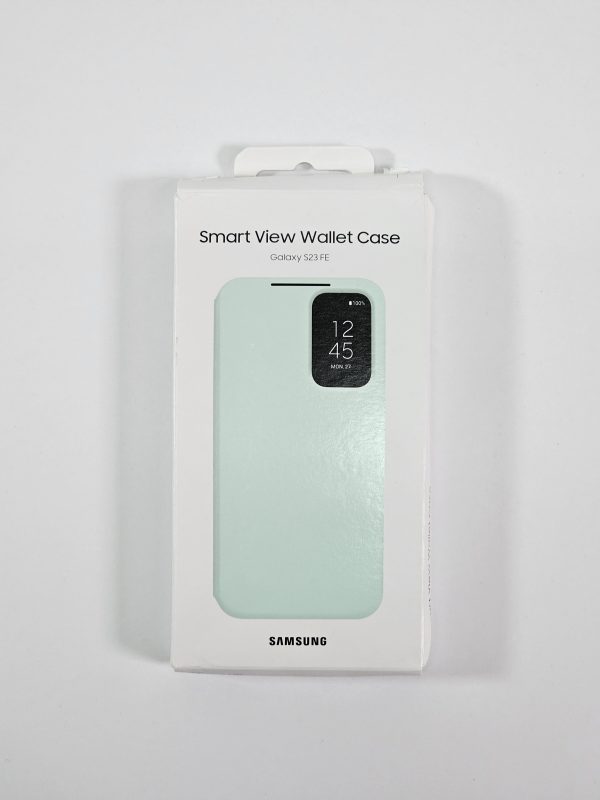 samsung galaxy s23 fe hoesje smart view wallet cover mint doos