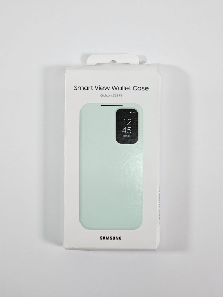 samsung galaxy s23 fe hoesje smart view wallet cover mint doos