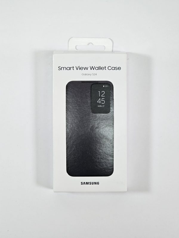 samsung galaxy s24 hoesje smart view wallet cover zwart doos