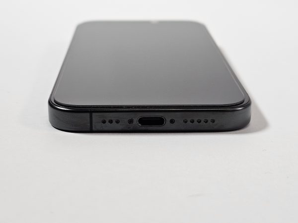 apple iphone 15 pro 128gb titanium zwart 88% accu display voorkant