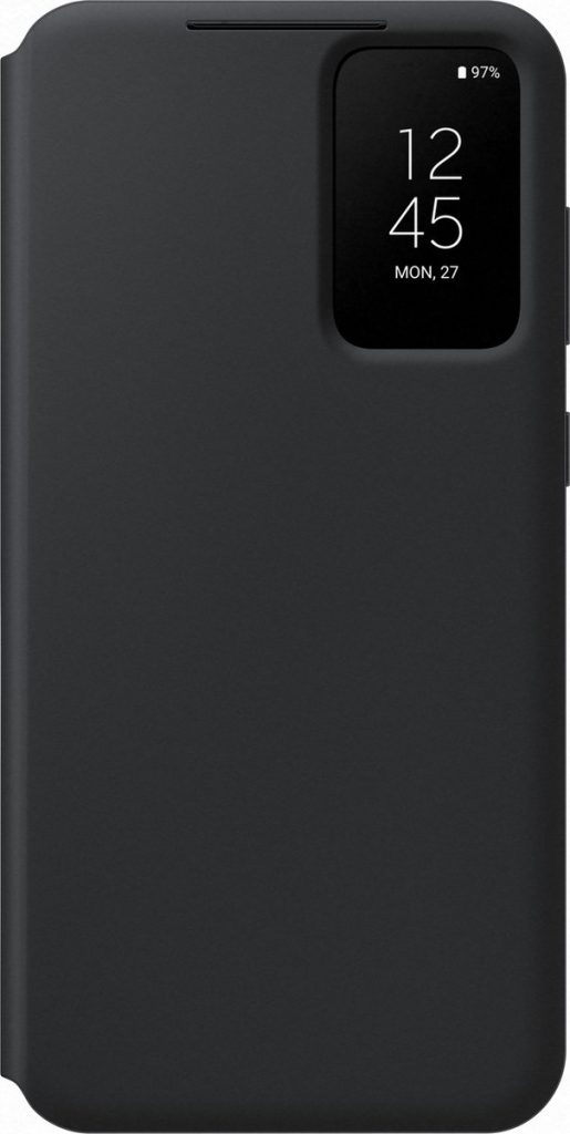 samsung galaxy s23 hoesje smart view wallet cover zwart voorkant