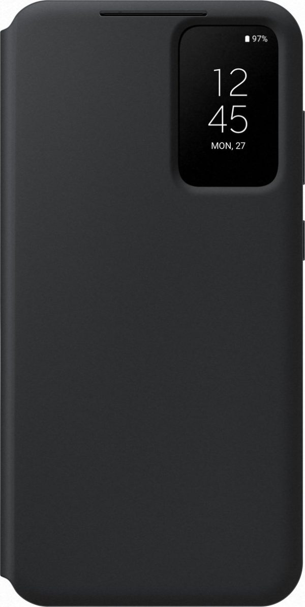 samsung galaxy s23 hoesje smart view wallet cover zwart voorkant