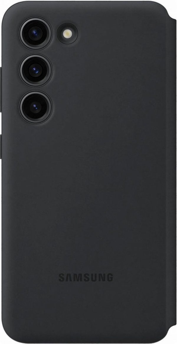 samsung galaxy s23 hoesje smart view wallet cover zwart achterkant