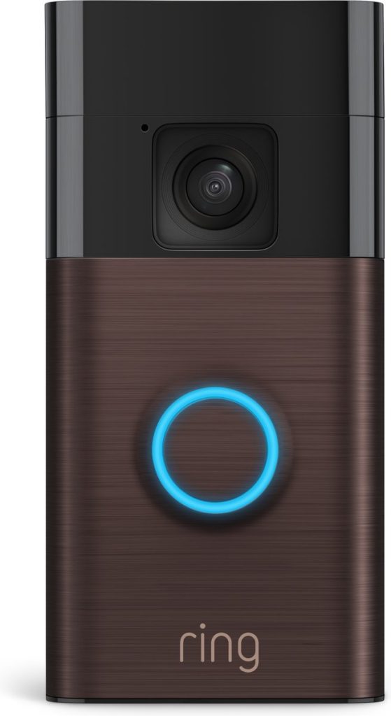 ring battery video doorbell 2 draadloos hd video brons voorkant