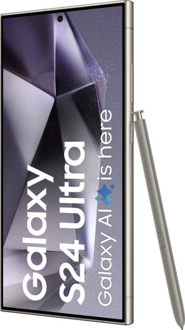 samsung galaxy s24 ultra 256gb titanium paars display zijkant