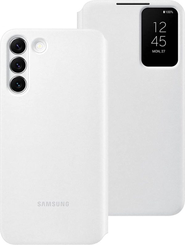 samsung galaxy s22+ smart clear view wallet cover wit