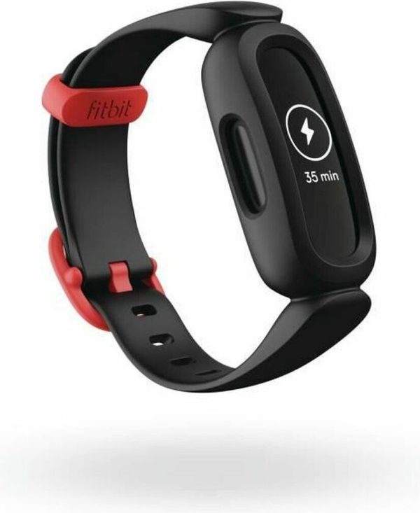 fitbit ace 3 kids activity tracker kinderen zwart/rood