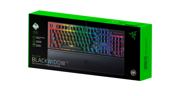 razer blackwidow v3 keyboard qwerty green switch nordic doos