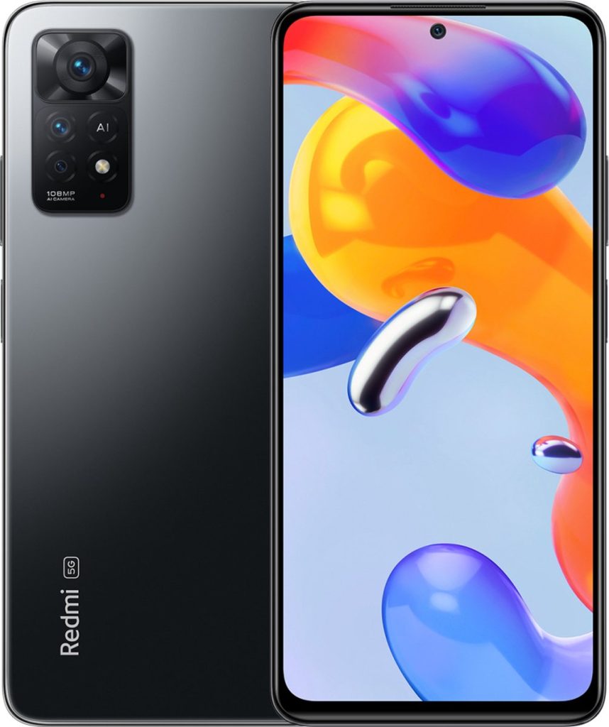 xiaomi redmi note 11 pro 5g 64gb graphite gray voor en achterkant