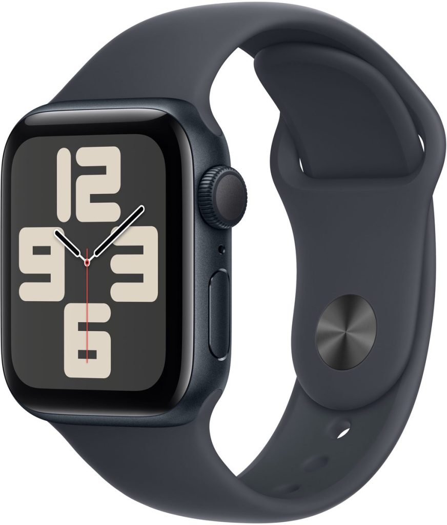 apple watch se 2024 40mm midnight zijkant