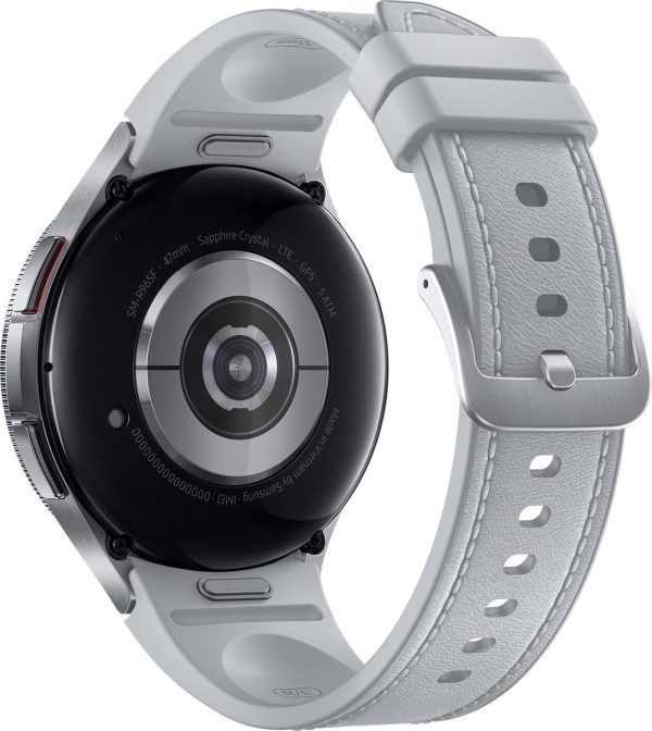 samsung galaxy watch 6 classic 47mm zilver achterkant
