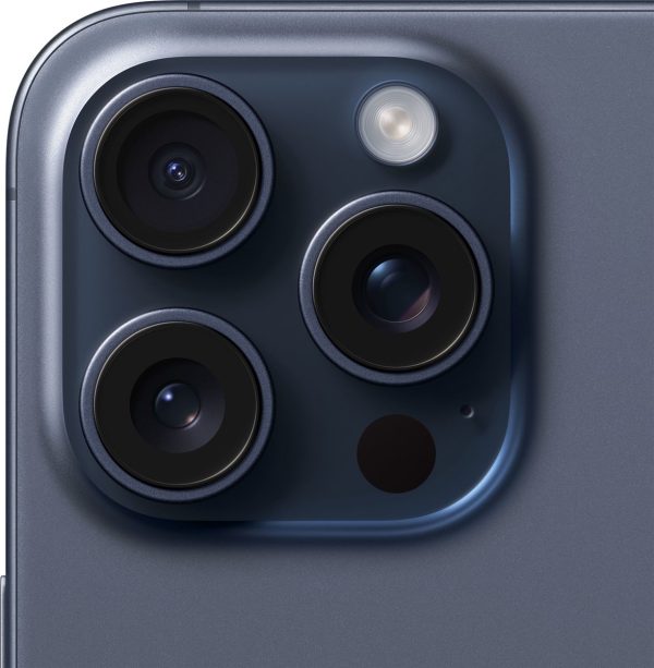 apple iphone 15 pro max 256gb titanium blauw detail