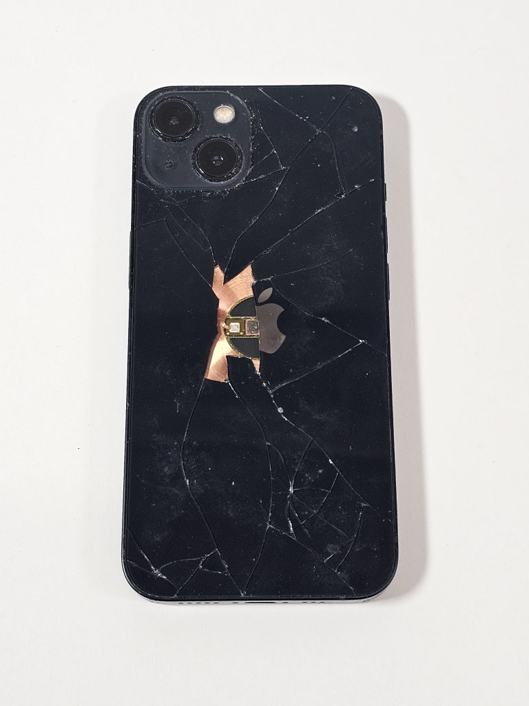 apple iphone 13 128gb zwart 95% batterijcapaciteit bovenaanzicht