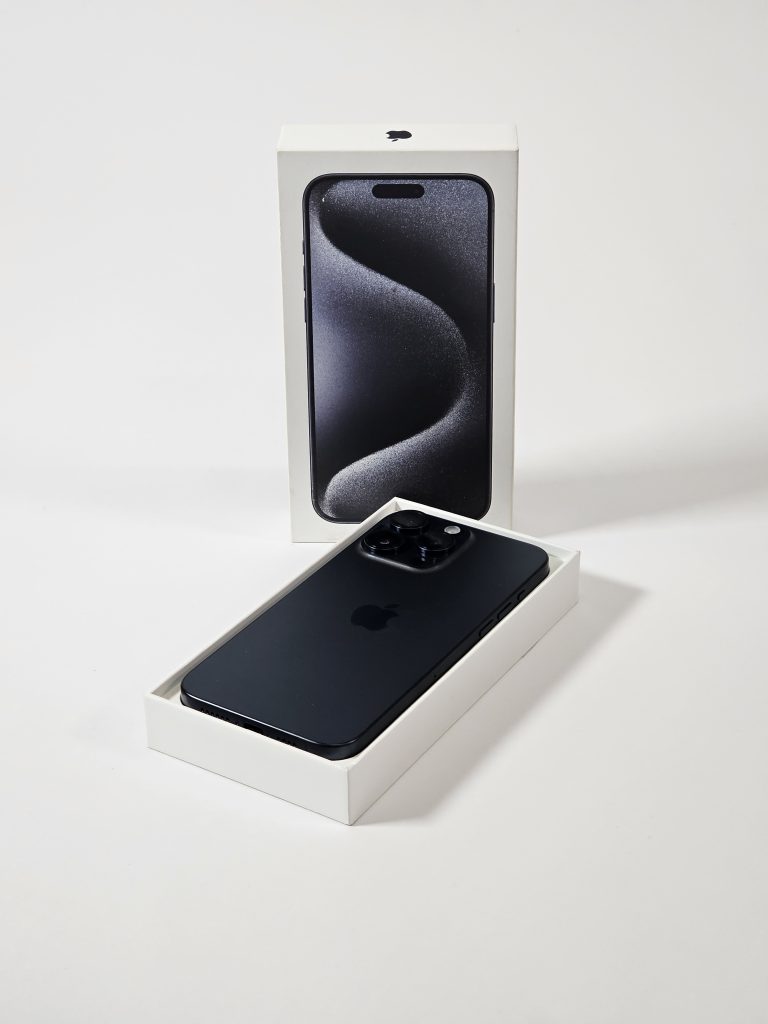 apple iphone 15 pro max 256gb titanium blauw doos