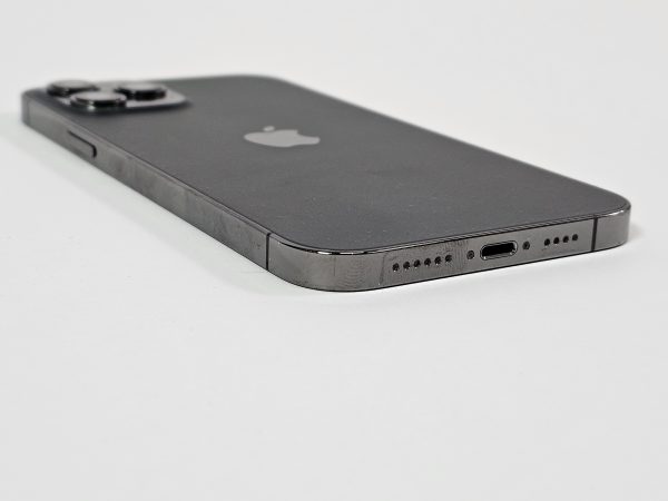 apple iphone 12 pro max 256gb grafiet 74% batterij zijkant