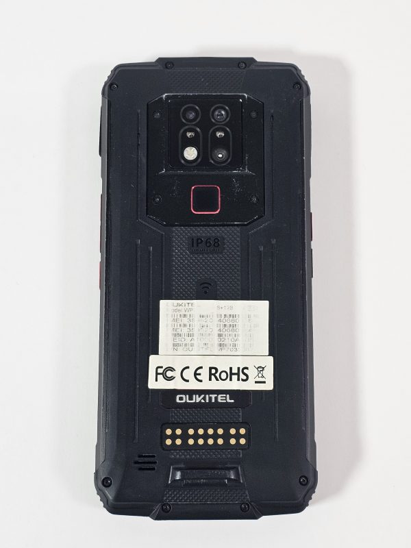 oukitel wp7 6gb ram 128gb zwart sim defect achterkant