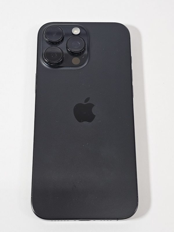 apple iphone 16 pro max 256gb zwart titanium 93% accu bovenkant