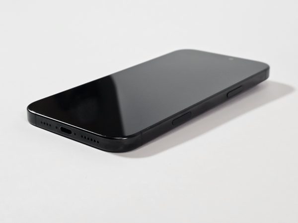 apple iphone 16 pro max 256gb zwart titanium 93% accu zijkant