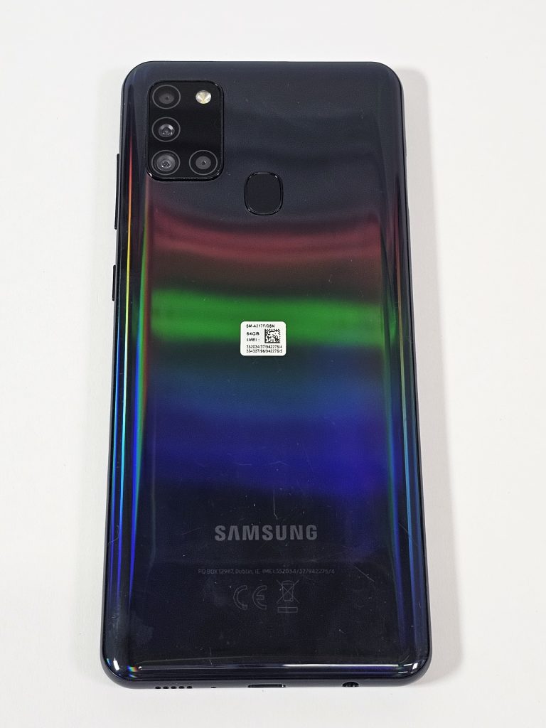 samsung galaxy a21s 4g 64gb zwart bovenkant