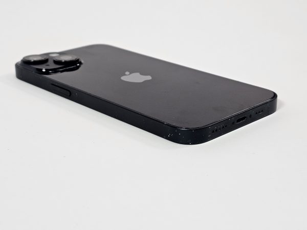 apple iphone 14 128gb zwart 85% accu zijkant