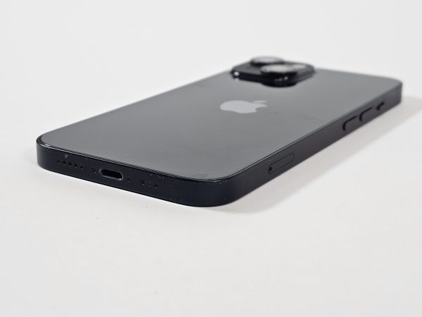 apple iphone 14 128gb zwart 87% accu zijkant