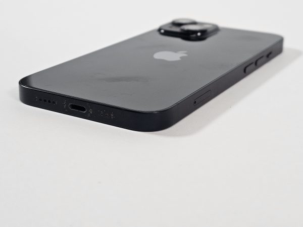 apple iphone 14 128gb zwart 85% accu zijkant
