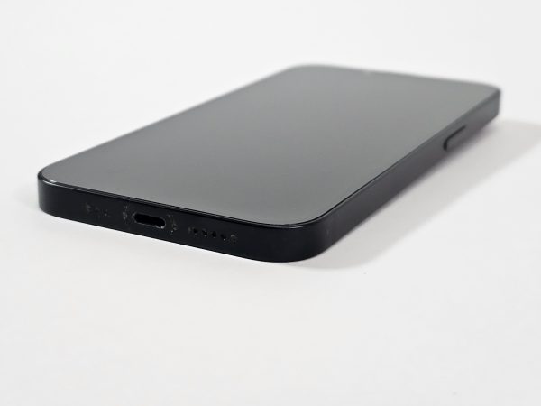 apple iphone 14 128gb zwart 85% accu zijkant