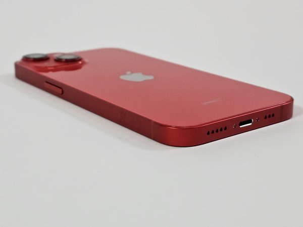 apple iphone 14 128gb rood 89% accu zijkant