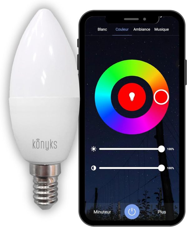 konyks antalya e14 max easy smart wifi lamp led
