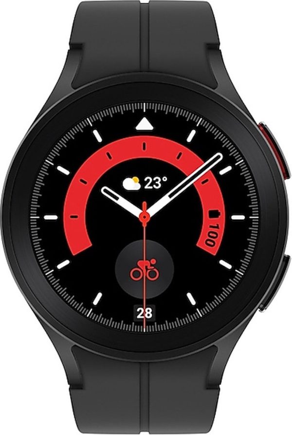 samsung galaxy watch 5 pro 45 mm bluetooth zwart voorkant