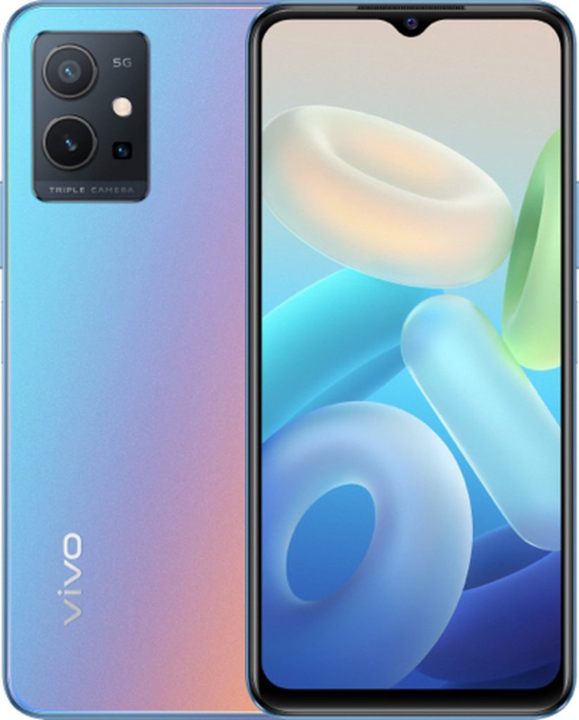 vivo y55 5g 128gb blauw voor en achterkant