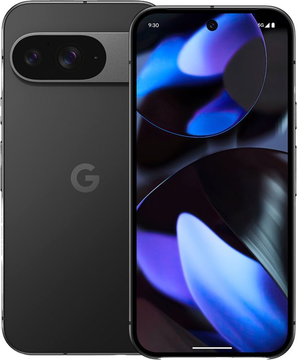 google pixel 9 128gb zwart voor en achterkant
