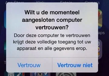 ios vertrouw computer