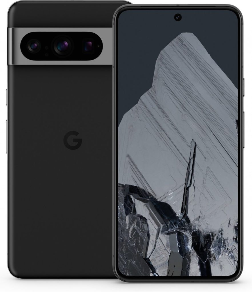 google pixel 8 pro 128gb zwart voor en achterkant