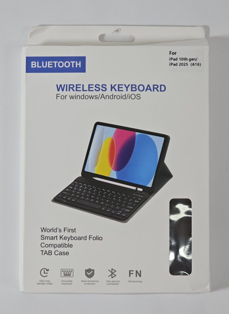 QWERTY Bluetooth Keyboard Case voor iPad 10.9 2022 A16 2025 doos