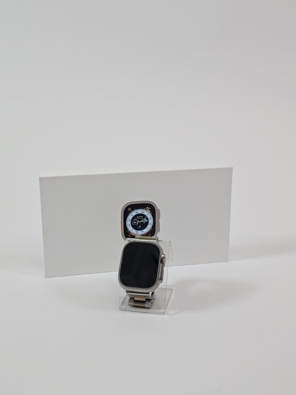 apple watch ultra 4g/lte 49mm titanium zilver band doos