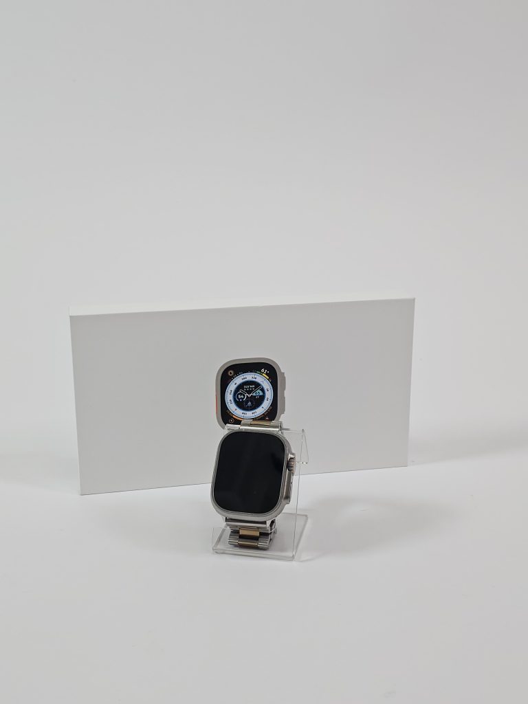 apple watch ultra 4g/lte 49mm titanium zilver band doos