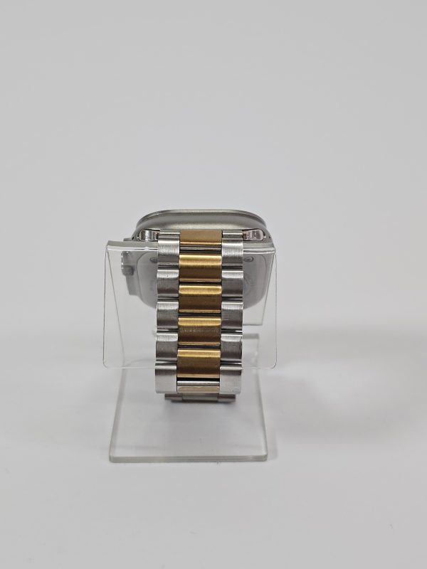 apple watch ultra 4g/lte 49mm titanium zilver band achterkant