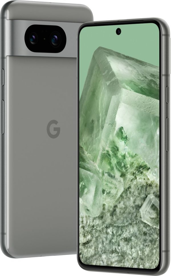google pixel 8 128gb grijs voor en achterkant