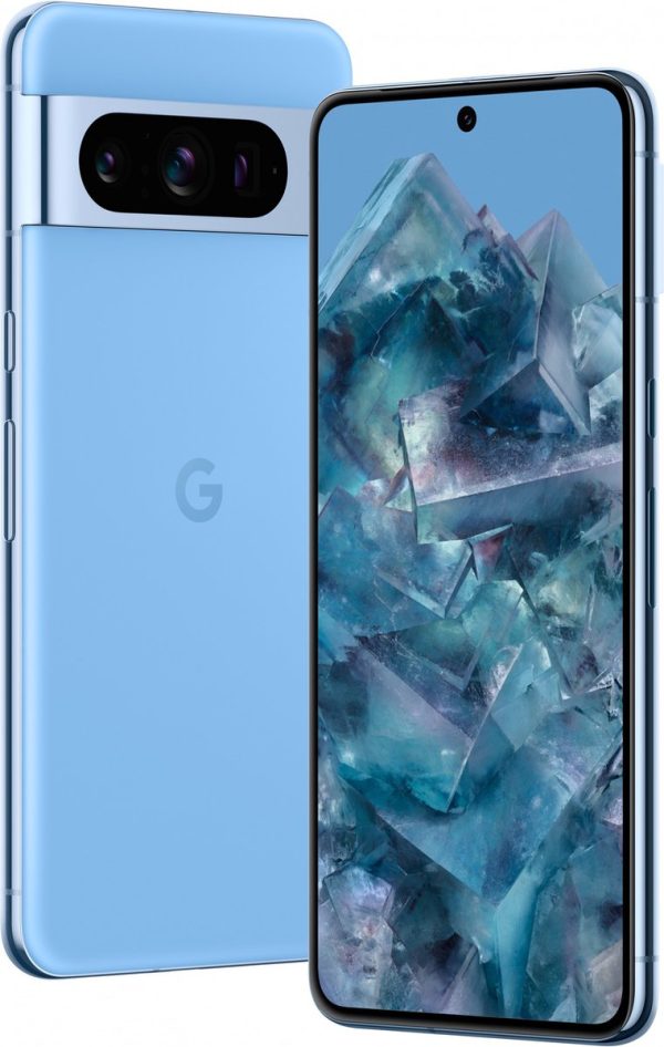 google pixel 8 pro 128gb blauw zijkant