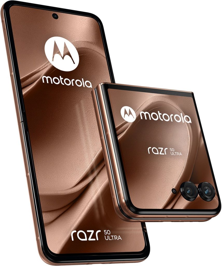 motorola razr 50 ultra 512gb brons voor en achter