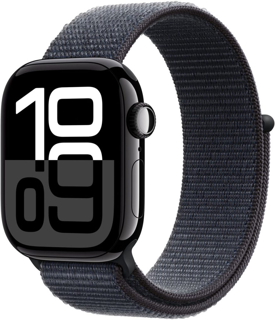 apple watch series 10 smartwatch unisex – 42mm – zwart zijkant