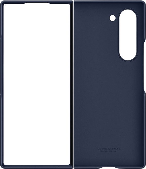 samsung galaxy z fold6 hoesje s pen case navy blauw achterkant