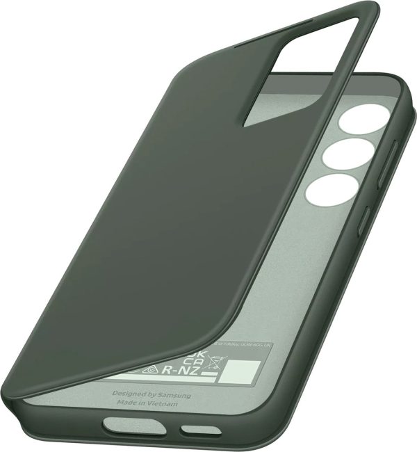 samsung galaxy s23 plus hoesje smart view wallet khaki detail
