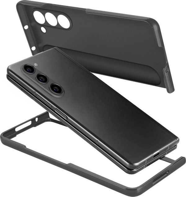 samsung galaxy z fold5 standing case met strap graphite sfeer