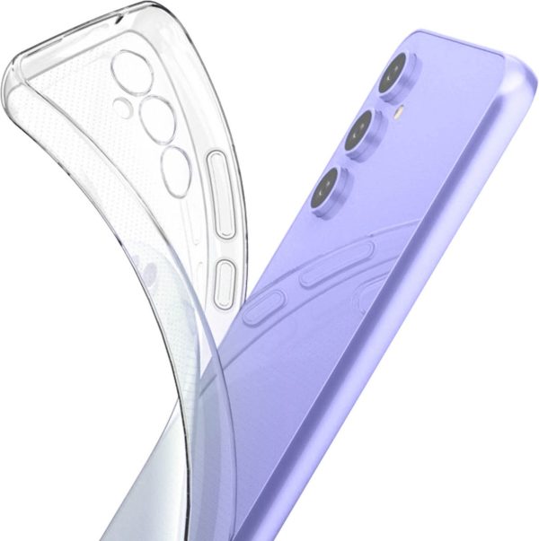 samsung soft clear hoesje samsung galaxy a54 transparant detail