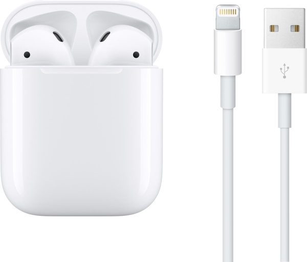 apple airpods 2 met reguliere lightning oplaadcase wit detail